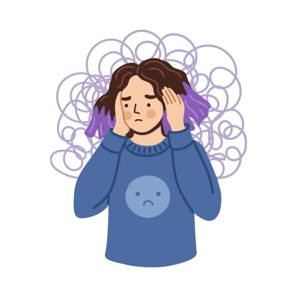 jovem na catequese com ansiedade